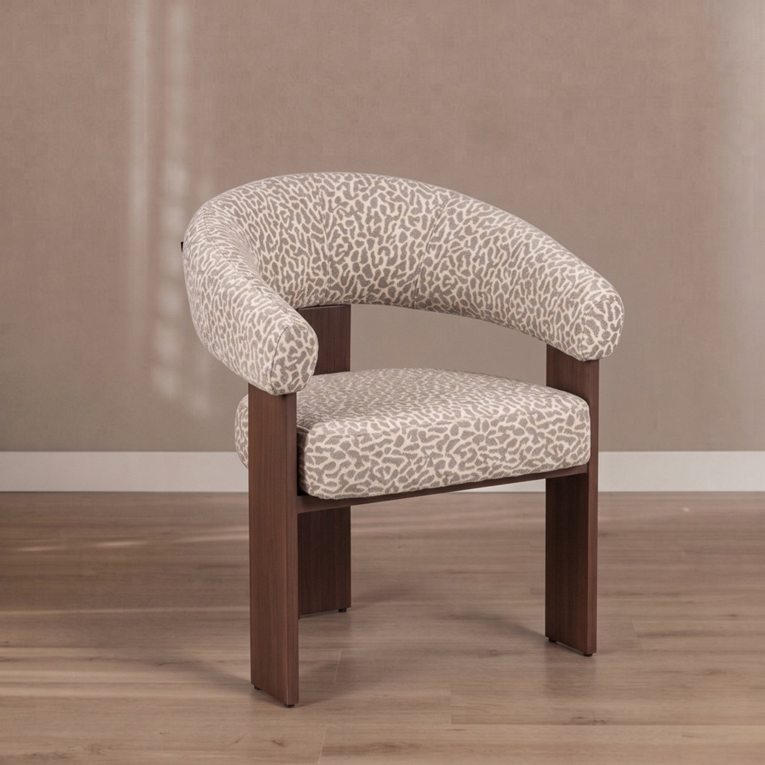 Bronx71 Fauteuil Liva leopard taupe