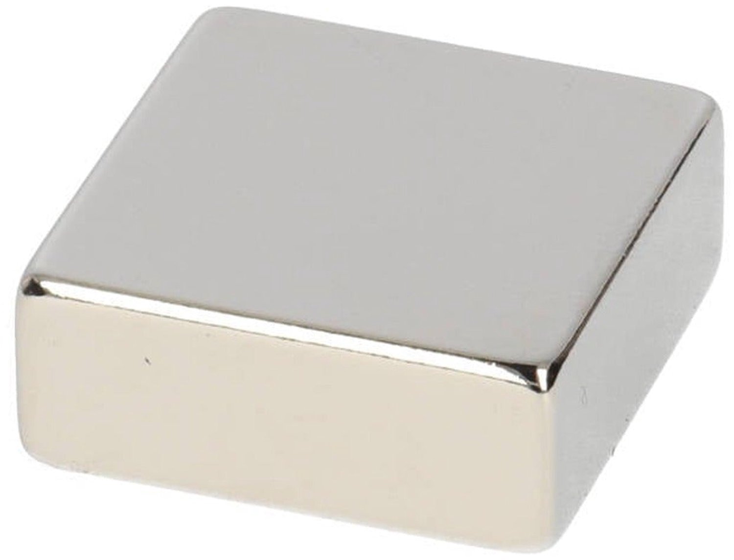 Neodymium Blokmagneet 25 x 25 x 10 mm N48 NiCuNi – 2 stuks