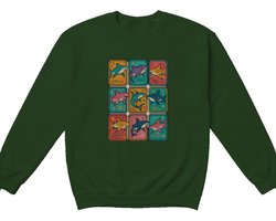 Haai Sweater – Kleurrijke Haai Illustraties – Strand Outfit – Unisex Sweater voor Dames & Heren – Leuk Cadeau voor Haai Liefhebbers
