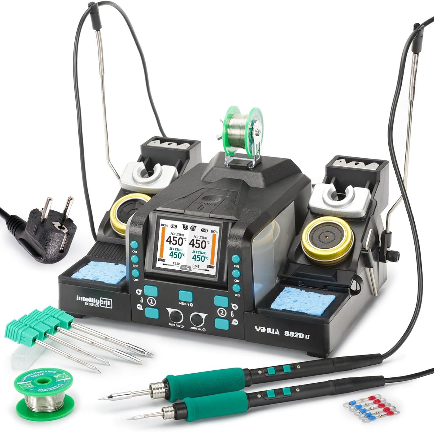 YIHUA 982D-II 2-in-1 C210 and C245 Precision Soldering Station (EU Plug)