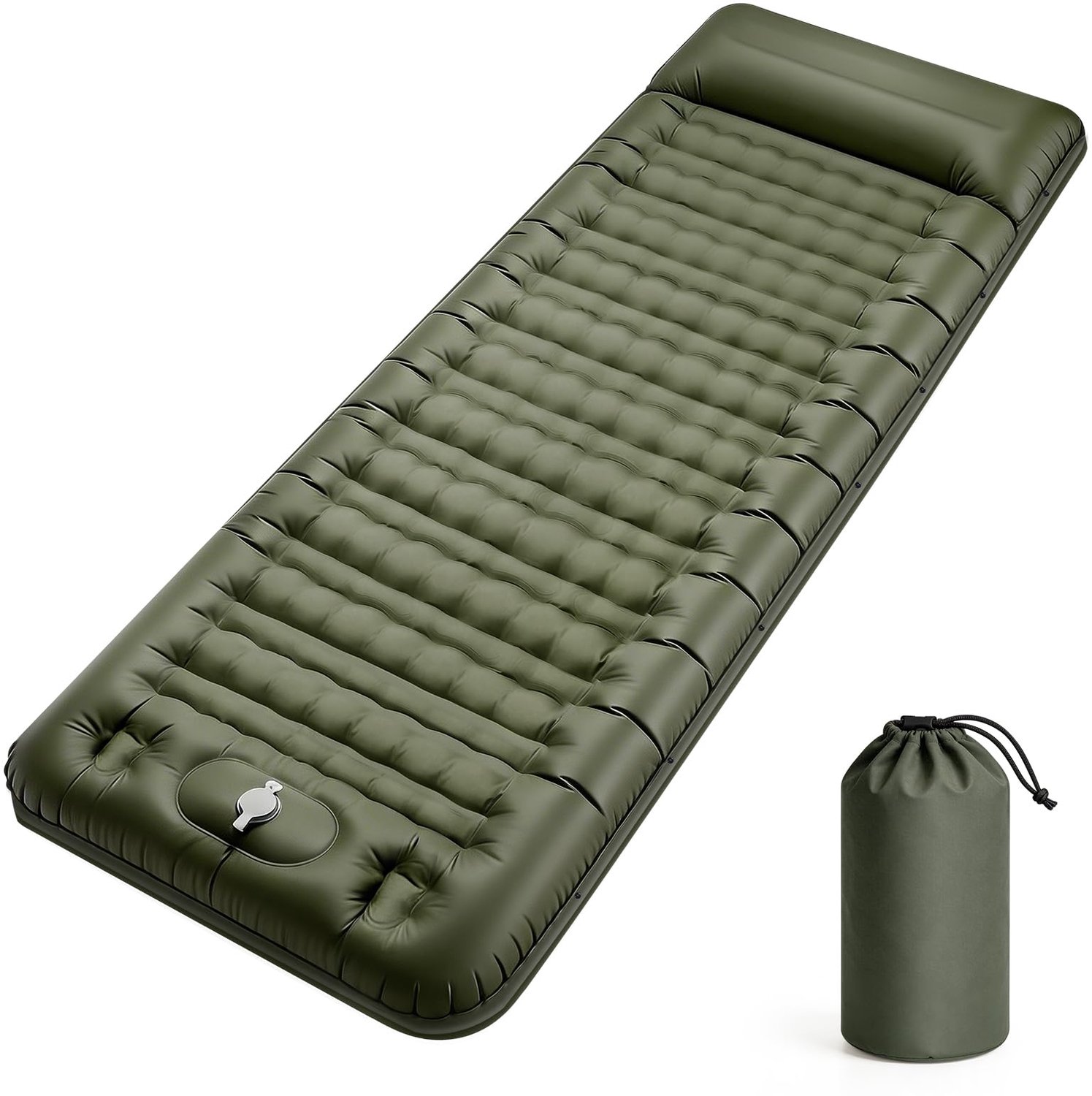 Zelfopblazend Campingmatras met Voetpomp 12 cm