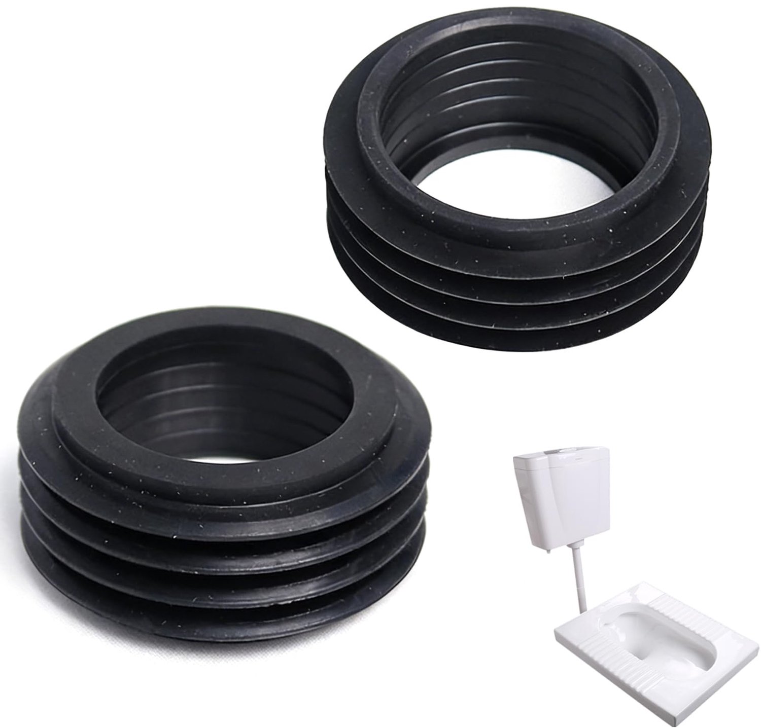 Rubber Slangverbinding voor Toiletten en Gootstenen