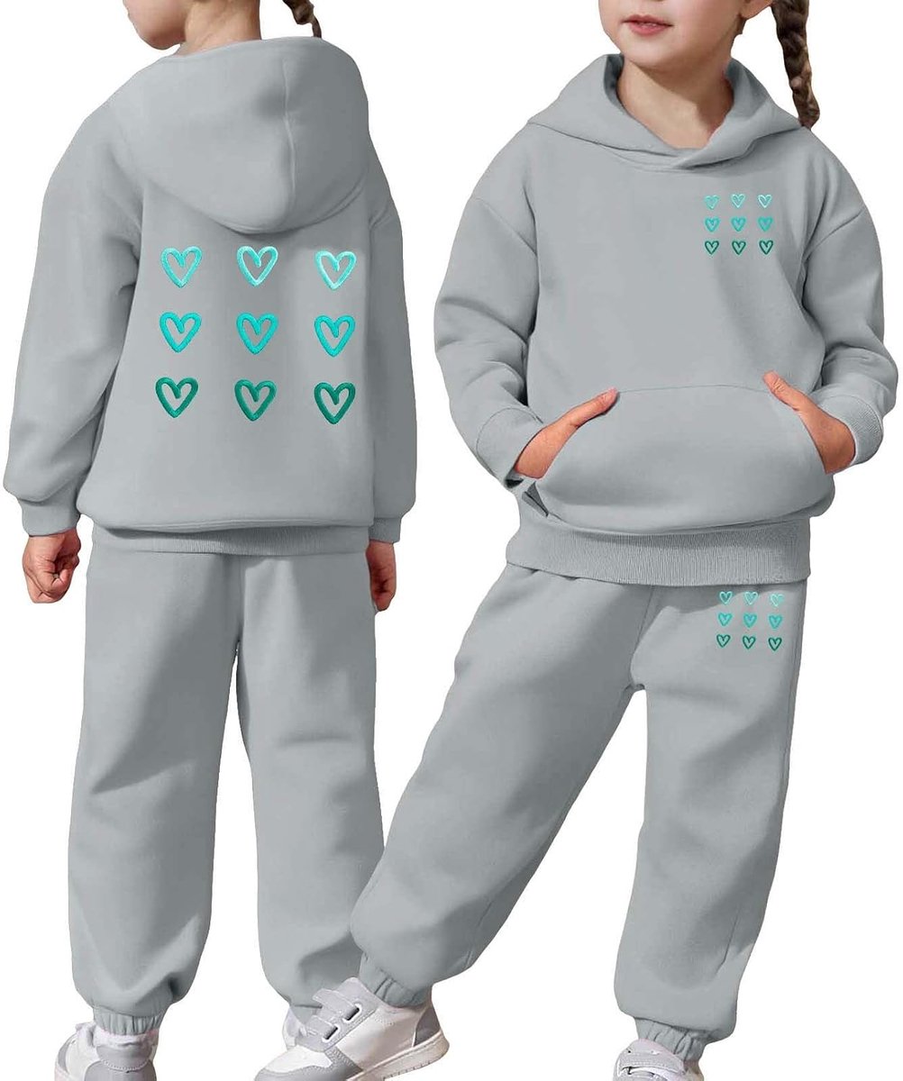A103 2-delige set voor meisjes, katoen, zomer, T-shirt, sport, ademend en hardloopshorts, atletisch, outfit, gym, kinderen, chic, A103