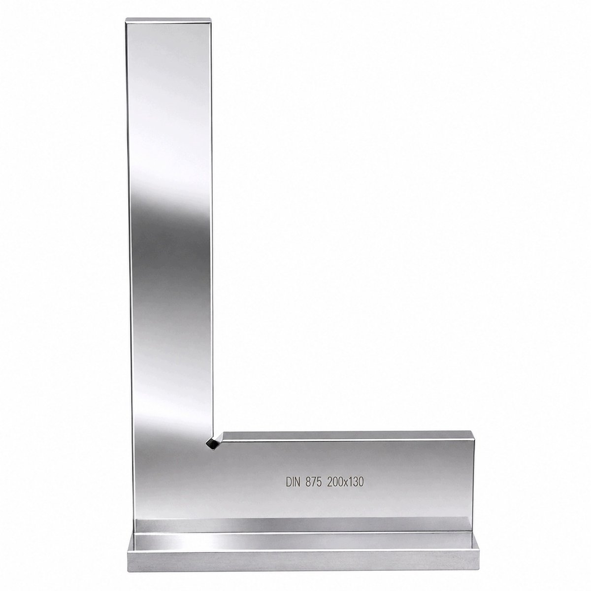 Precisie Stalen Hoek 200x130mm met Voet - 90° Hoekmeter