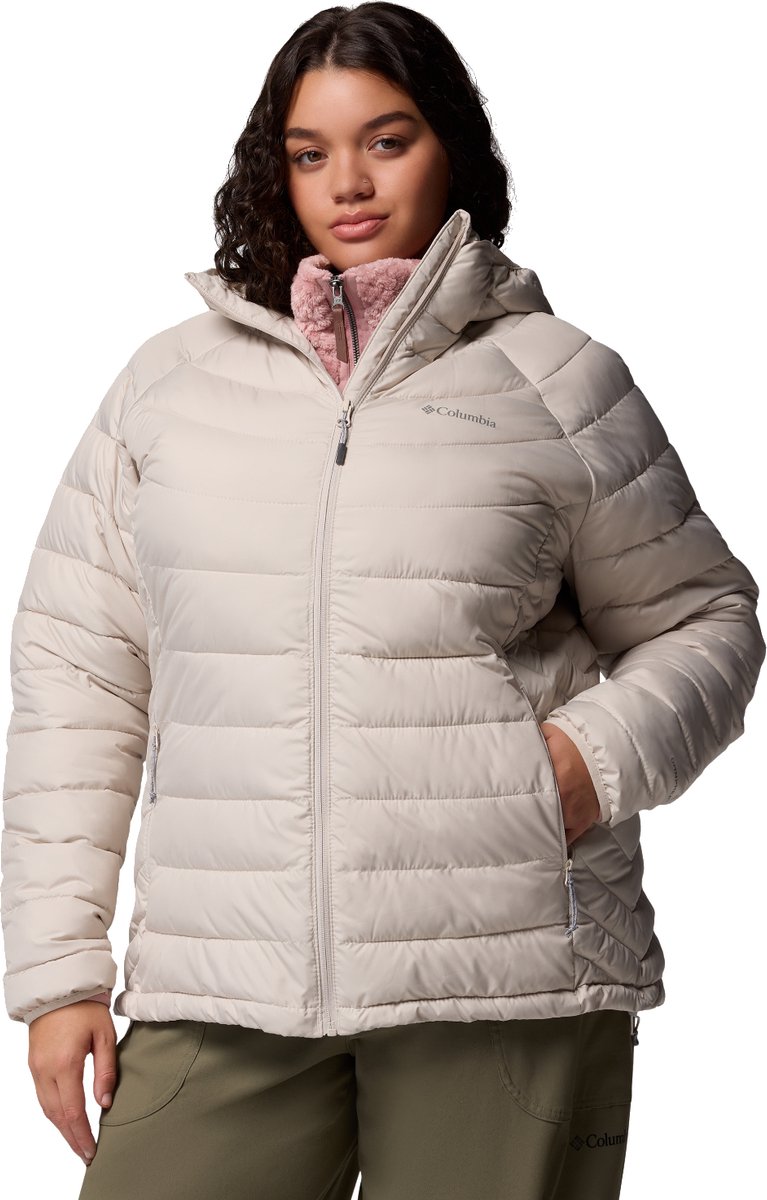 Columbia Powder Lite II Hooded Jacket Vrouwen Jasje Beige