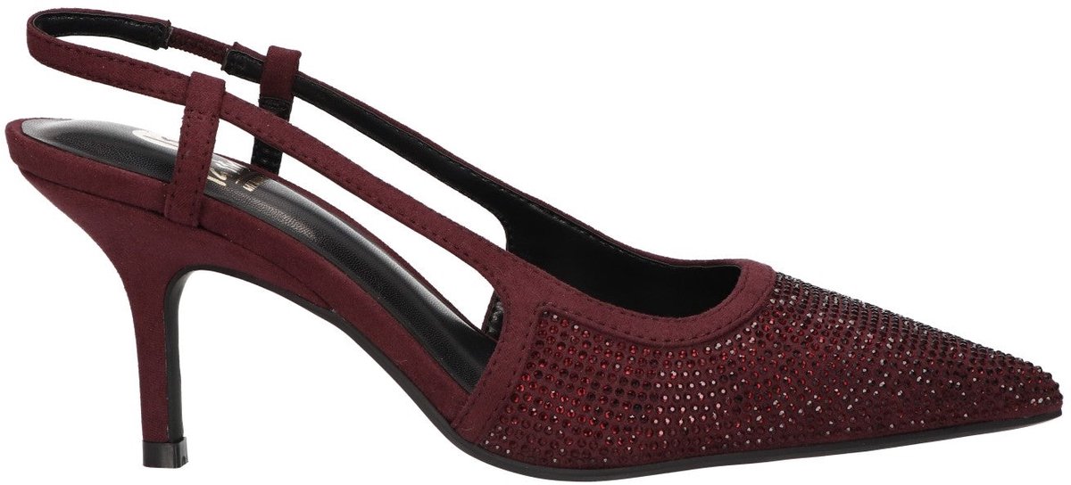 La Strada Slingback Pump Bordeaux Met Steentjes - Damesschoenen - Maat - 39