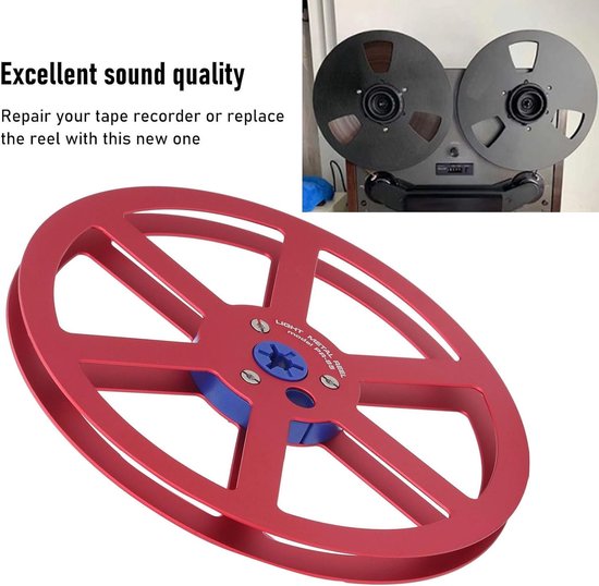 7 Inch Aluminium Metaal Spoel met 6 Gaten en RVS Schroeven voor 1/4 Tape Decks, Ideale Vervanging voor Beschadigde Spoelen en Tape Accessoires — afbeelding 5