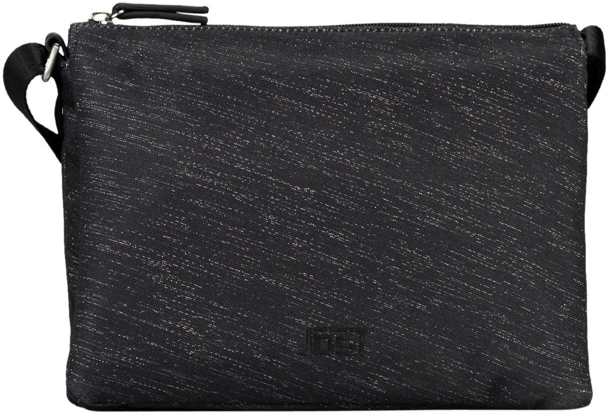 JOST schoudertas Bergen Shoulder Bag Metalic zwart