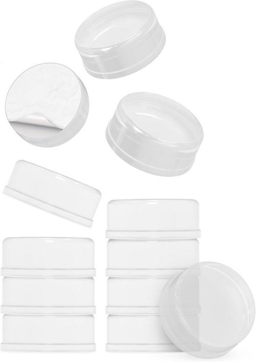 12 stuks deurstopper - Transparant 18 x 4 mm - Zelfklevende muurbumpers - Elastische stoppen voor diverse oppervlakken