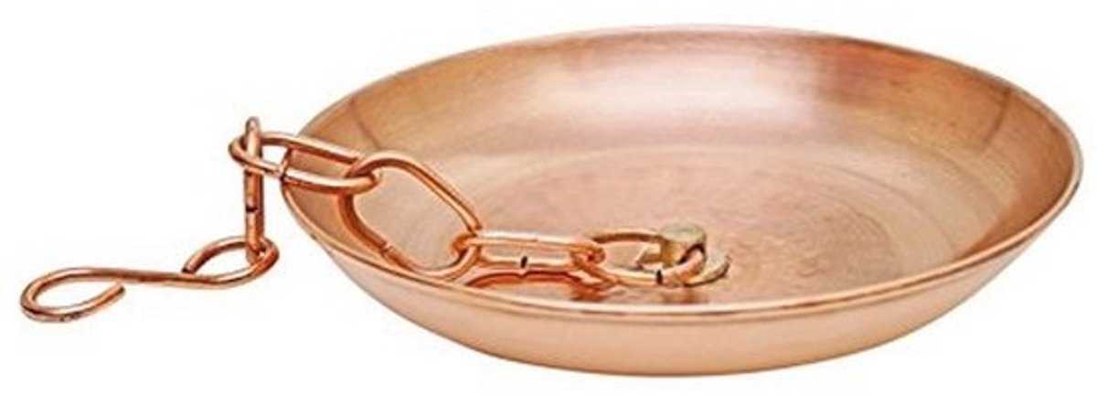 Koperen Wastafel Bowl voor Regenketting - Perfect voor Tuin en Buiten