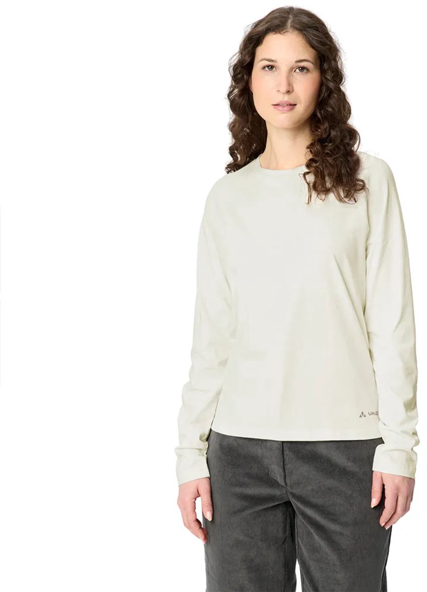 Vaude Cyclist T-shirt Met Lange Mouwen Vrouw Offwhite