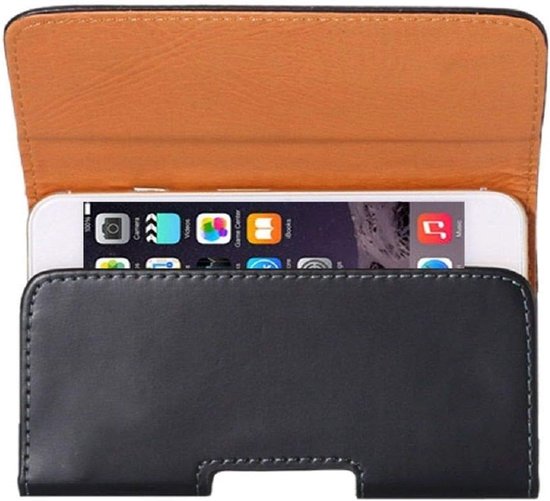Holster Riemclip Glad Kunstleer Horizontaal voor Gionee Ti13 (2021) - Zwart — afbeelding 4