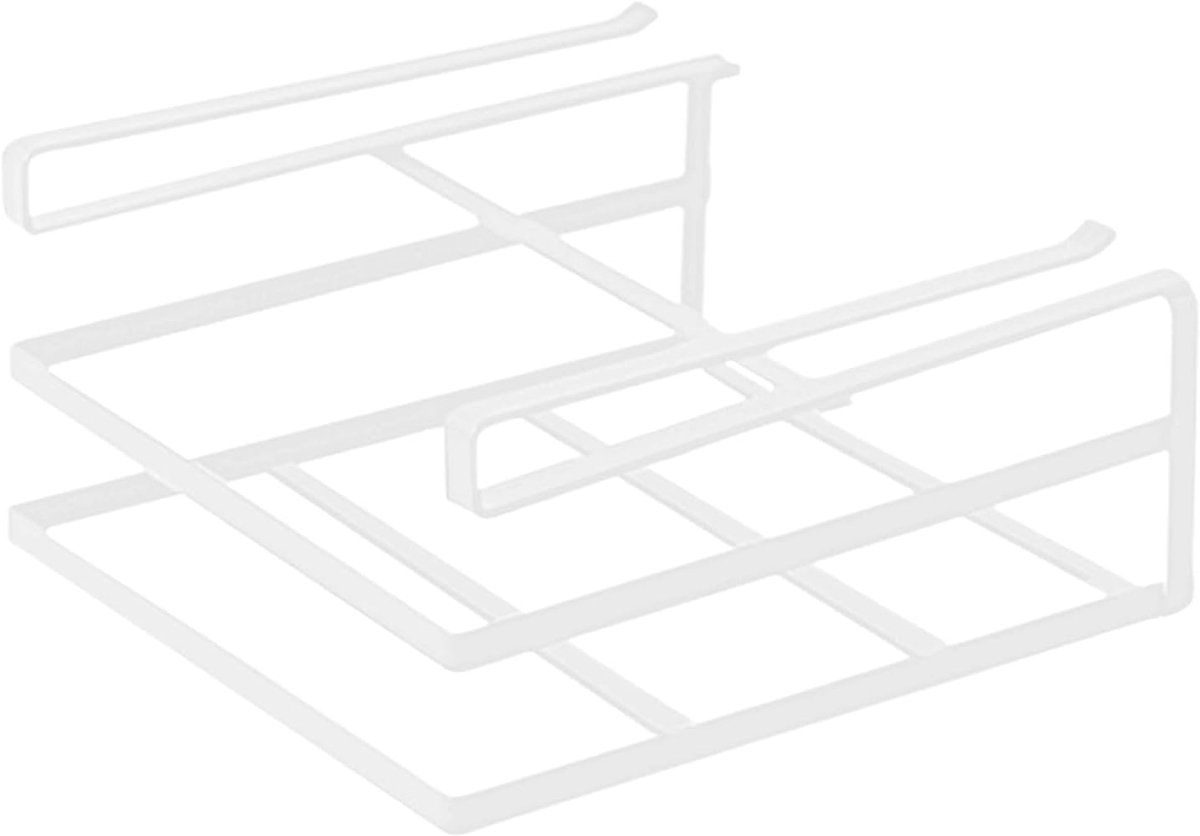 Kast snijplank houder, snijplank opslag organisator pot deksel rek - metalen rek zonder boren, ruimtebesparende plank onder kast display standaard voor keuken organisatie