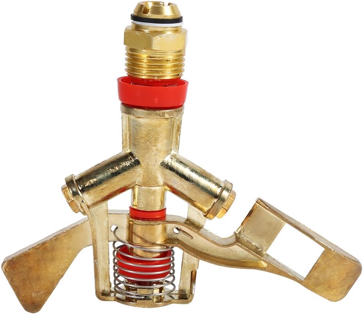 Inch Connector Messing Draaien Rocker Arm Water Sprinkler Spray Nozr Rocker 15 × 11 × 1 2 Inch Connector Messing Draaien Tuimelarm Water Sprinkler Spuitmond Tuin Irrigatie