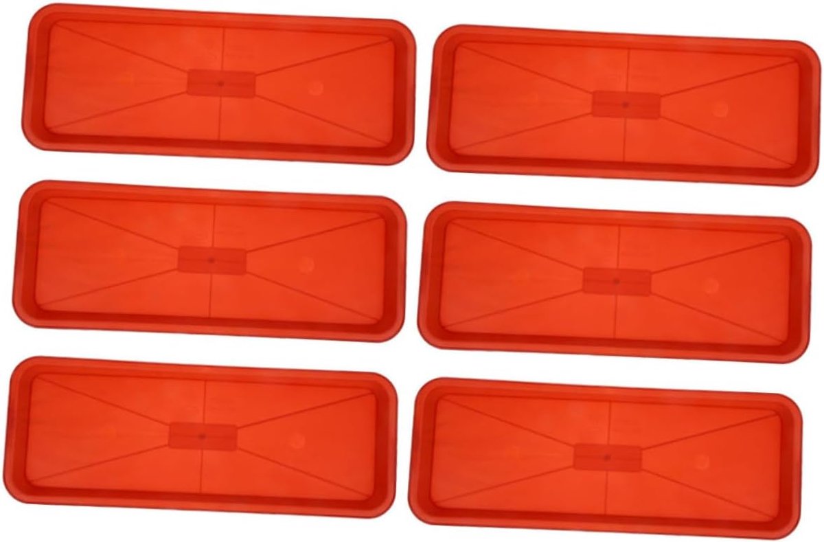Schotels Plantenpot Trays 6-pack Rechthoekige Lekbakken Met Gaten