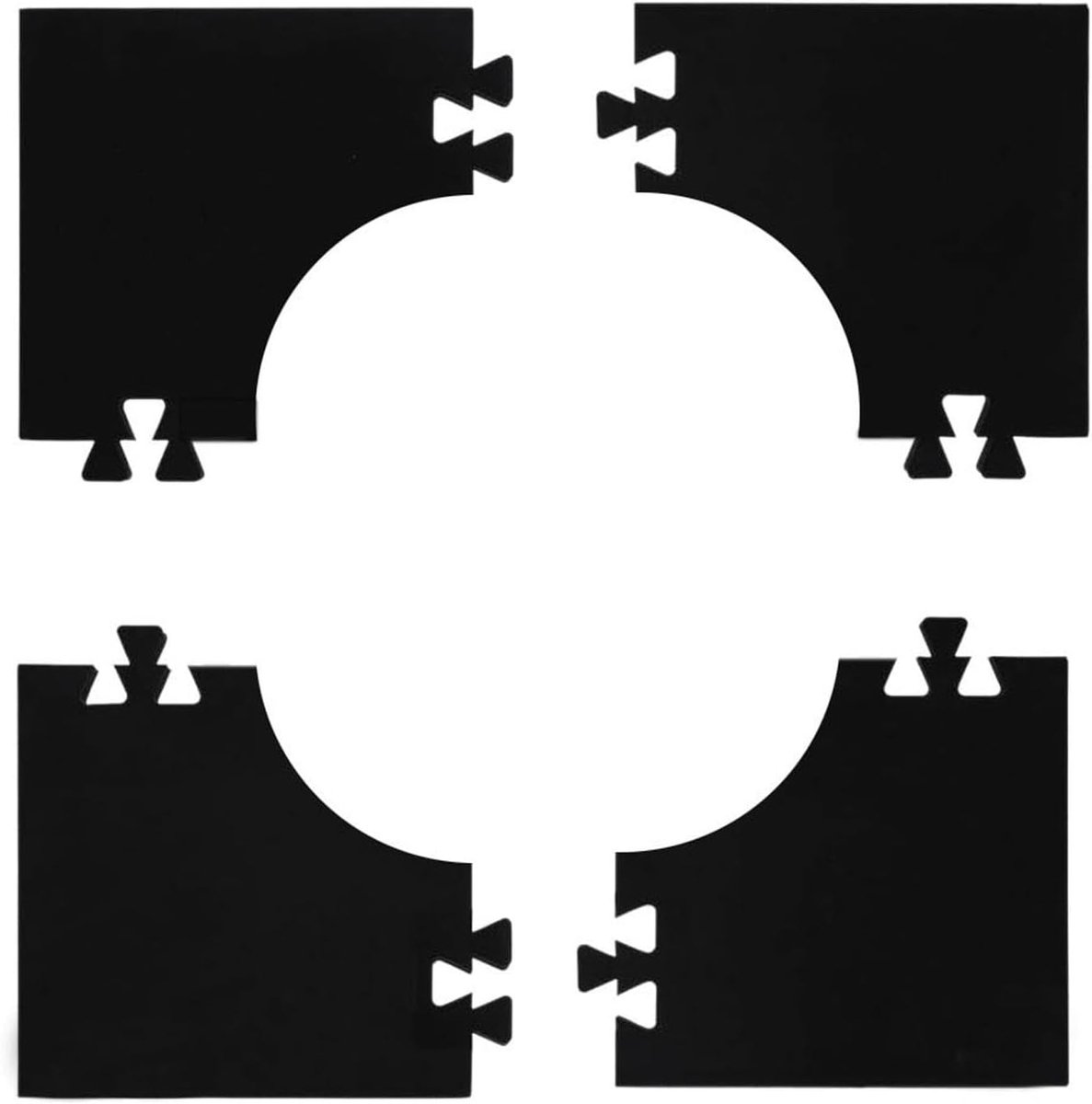 Achterwanden, dart-wandbescherming, 4 stuks gesplitste vierkante dartbord-achterwandbekleding, stabiele omranding voor 18 inch dartbord voor speelkamer, dartomranding,