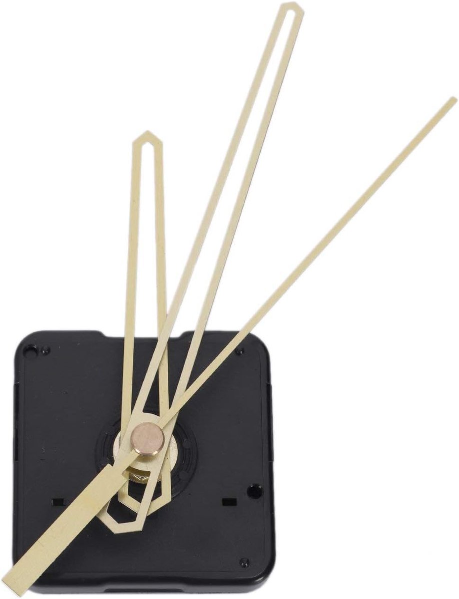 Stille Wandklok Mechanische Horloge DIY Mechanische Klok Bewegingsonderdelen Reparatie Klok Onderdelen Vervanging Handgereedschap Set, Zwart goud.