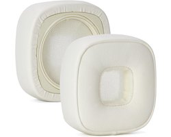Vervangende Oorkussens voor Marshall Major III/IV/V ANC Hoofdtelefoons, Hoogwaardige Geheugenfoam met Echte Leer, Crème Kleur