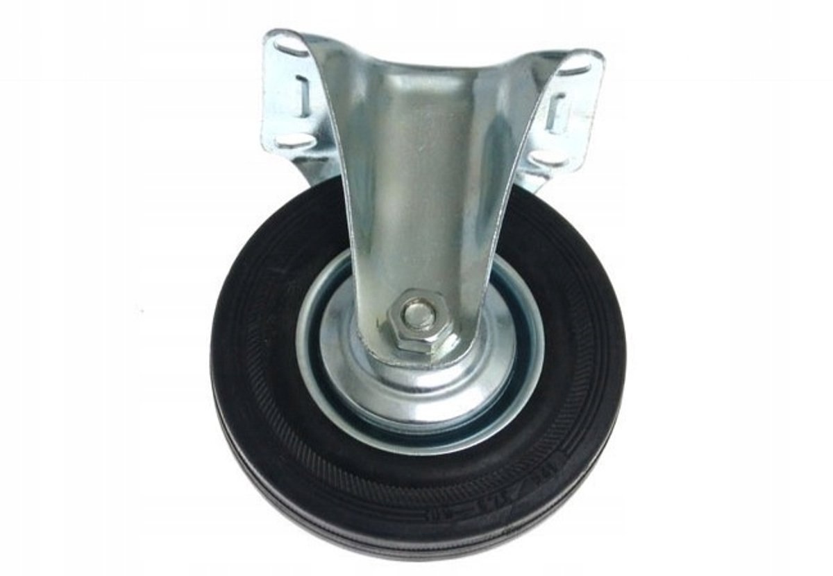 Vast Wiel CTPW-SG 125mm Zwart Rubber 100kg
