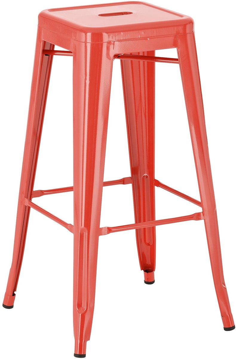 Barkruk - Zithoogte 76 cm - Rood