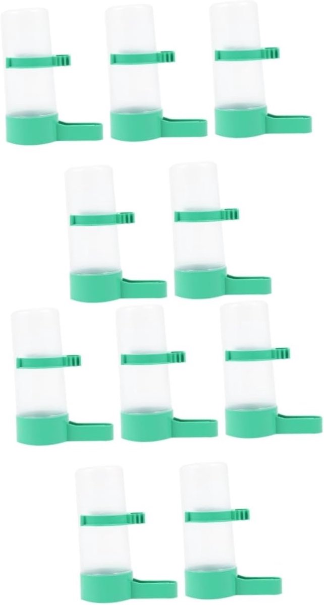 2 Sets Middelgrote Plastic Vogeldrinkmachines Automatische Vogeldrinkbakken Voor Pioenrozen Papegaaien Grasparkieten Valkparkieten 5 Stuks * 2