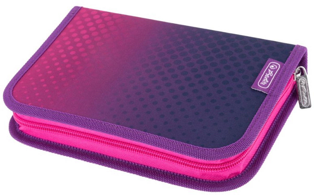 herlitz schooletui Dip Dye, 31-delig, roze/lila