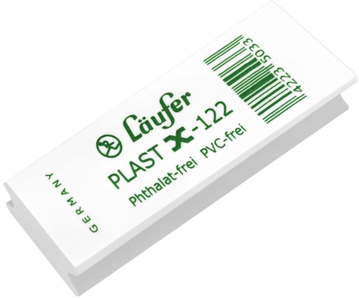 Läufer X-124 gum transparant, 46×20×9 mm, potlood