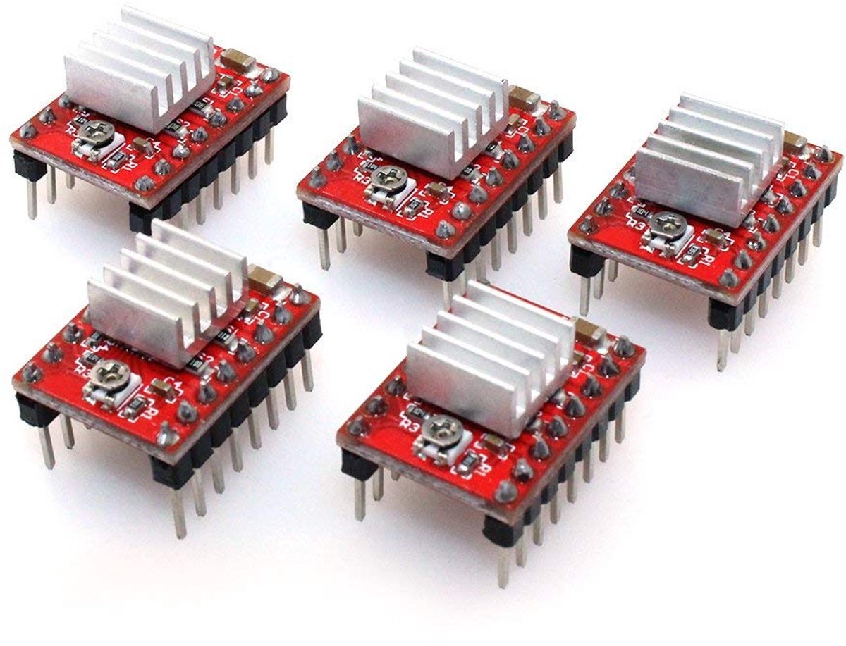 5pcs 3D Printer A4988 Reprap Stepping Stepper Motor Driver Module - ShopVlot