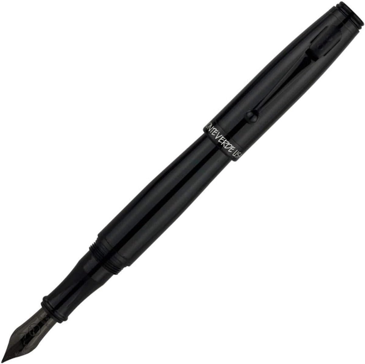 Vulpen Monteverde Invincia Stealth - Zwart - Pistonconverter - Luxe schrijfervaring - ShopVlot