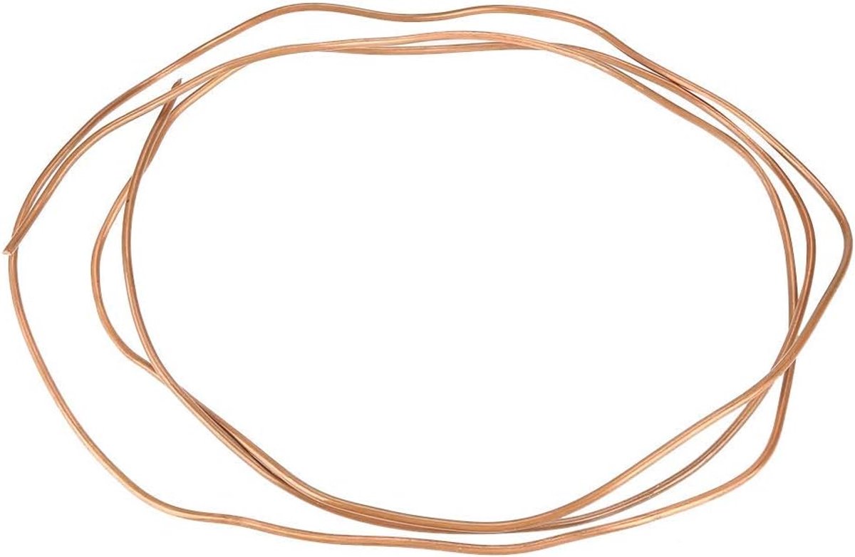 Tubo in rame morbido 2m - OD 3mm x ID 2mm - uitstekende geleiding - ideaal voor koeltechniek - ShopVlot