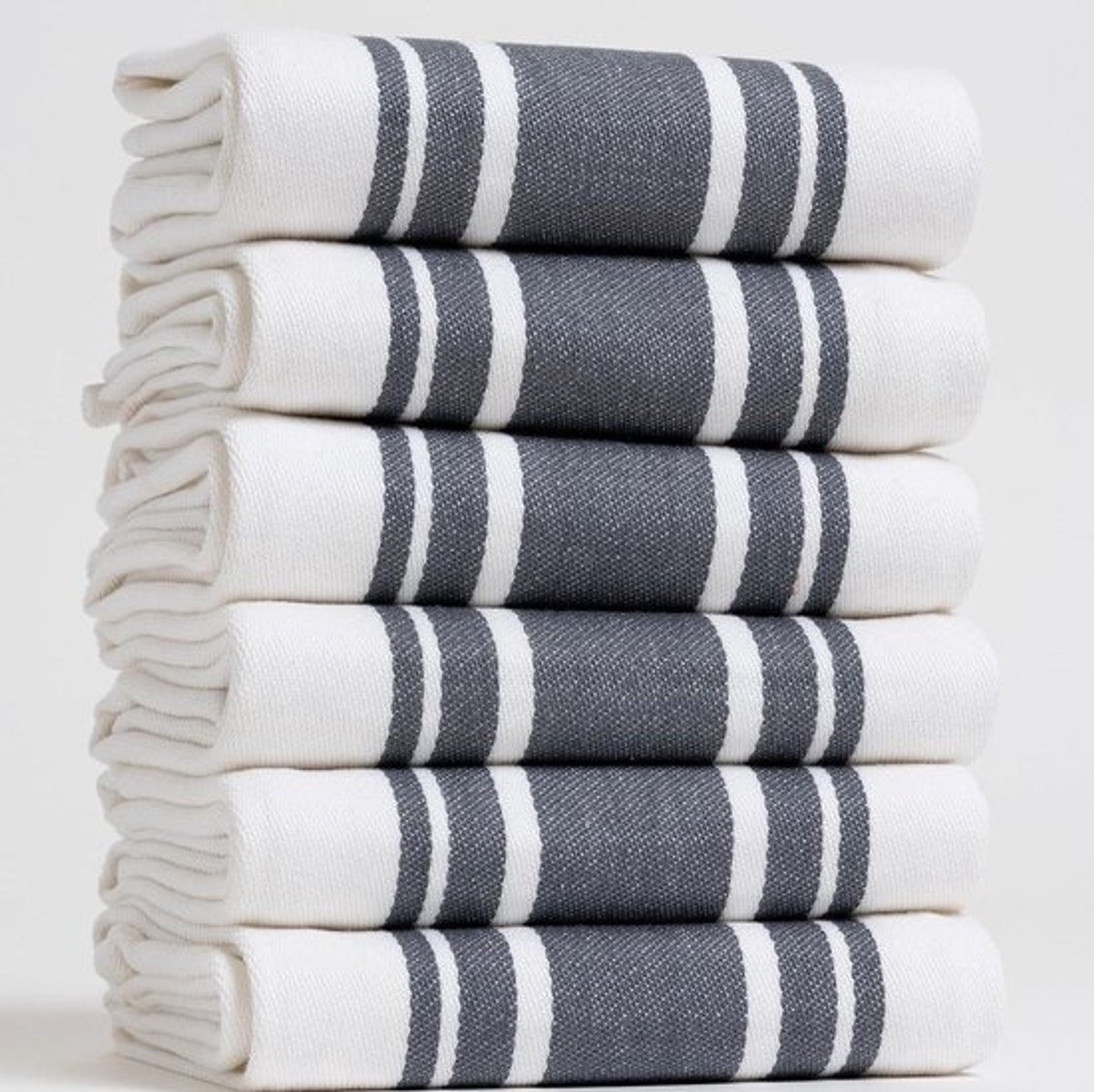 Set keukendoeken - Keukendoeken - Keukenhanddoeken - Keuken schoonmaken - Extra groot - Absorberend - 51 cm x 76 cm - Donkergrijs