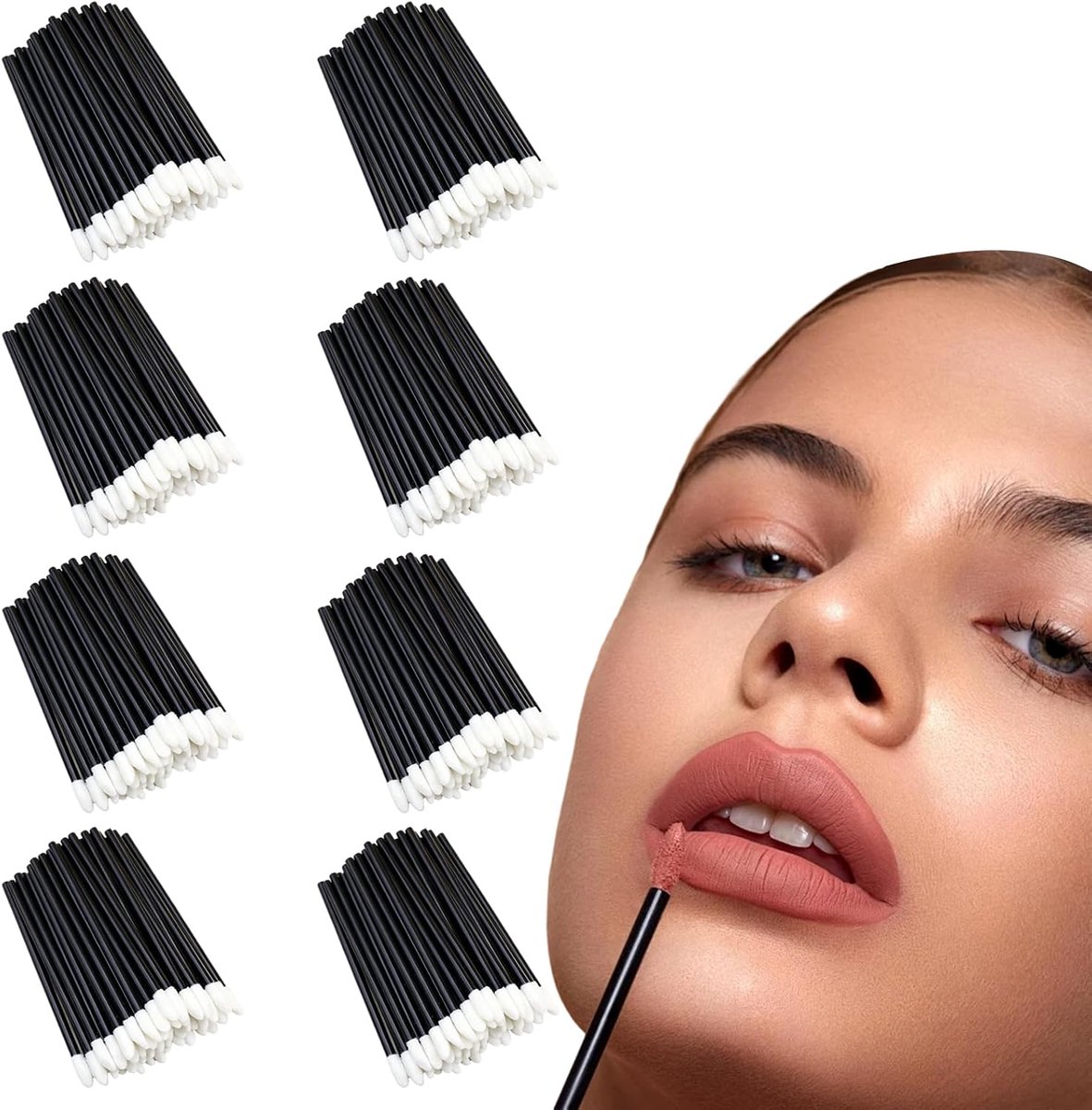 Lippenpenselen 400 stuks - wegwerp lippenstift-applicator - 9 cm lengte - perfect voor gelijkmatig aanbrengen - ShopVlot