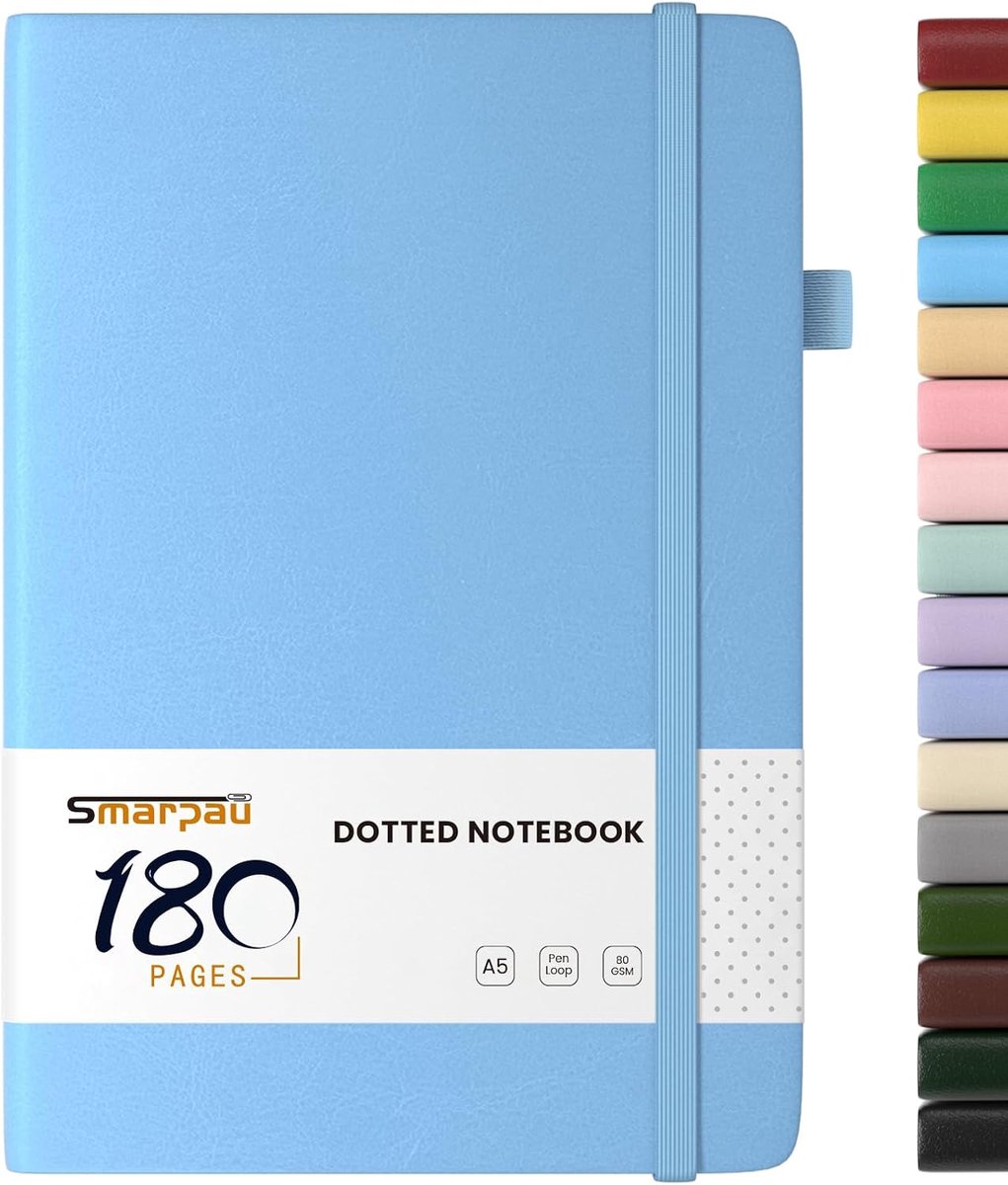 Notebook A5 - hardcover - 180 pagina's - dik 80gsm papier - perfect voor notities - ShopVlot