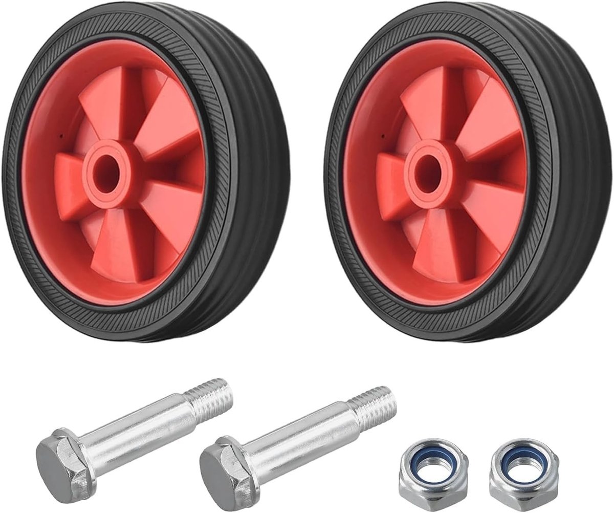 Vervangingswielen voor luchtcompressors - 2 stuks, schokabsorberend, antislip, geschikt voor 5-6 inch olie-vrije machines