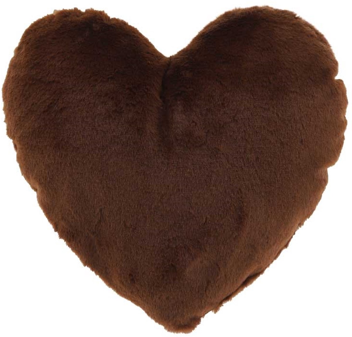 Unique Living Kussen hart - 45x35cm - bruin