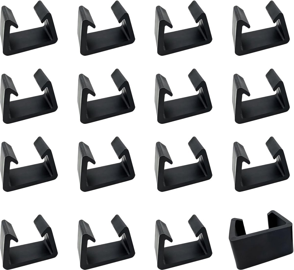 Rotan meubelclips 5,3 cm - kunststof tuinmeubelverbinders - stabiliteit en slijtagepreventie - 16 stuks - ShopVlot
