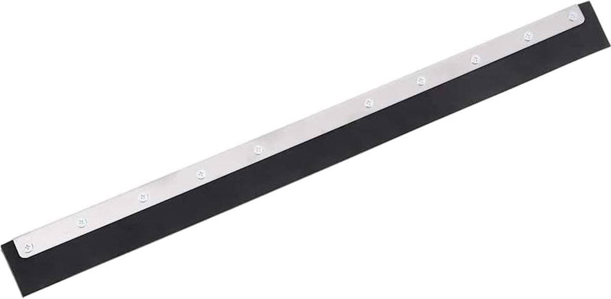 75 cm breed, rubberen lip en stalen frame voor garage, badkamer en terras, robuuste watertrekker kop voor vloerwisser