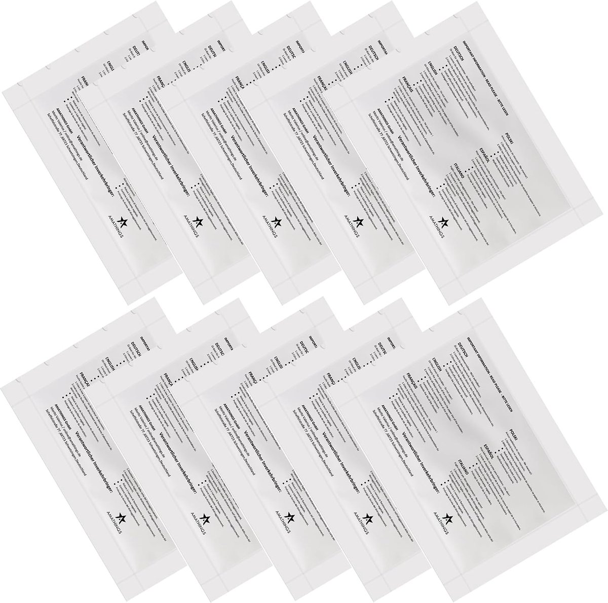 AMATHINGS Oil paper for shredders, lubricant sheets, available as a pack of 15 - ShopVlot