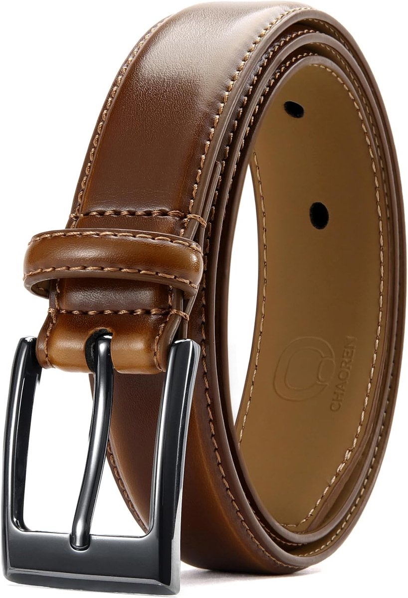 CHAOREN Belts Men's Learning, 30mm Men's Leather Belt Business and Formal Occasions, Costume Belt Perfect Men's Shoes - ShopVlot