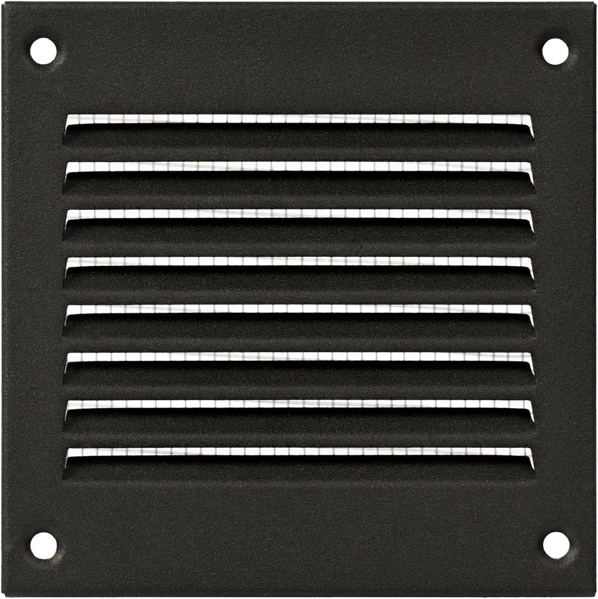 Ventilatiegrille 10.2 cm x 10.2 cm - staal - met bescherming - eenvoudig te monteren - ShopVlot