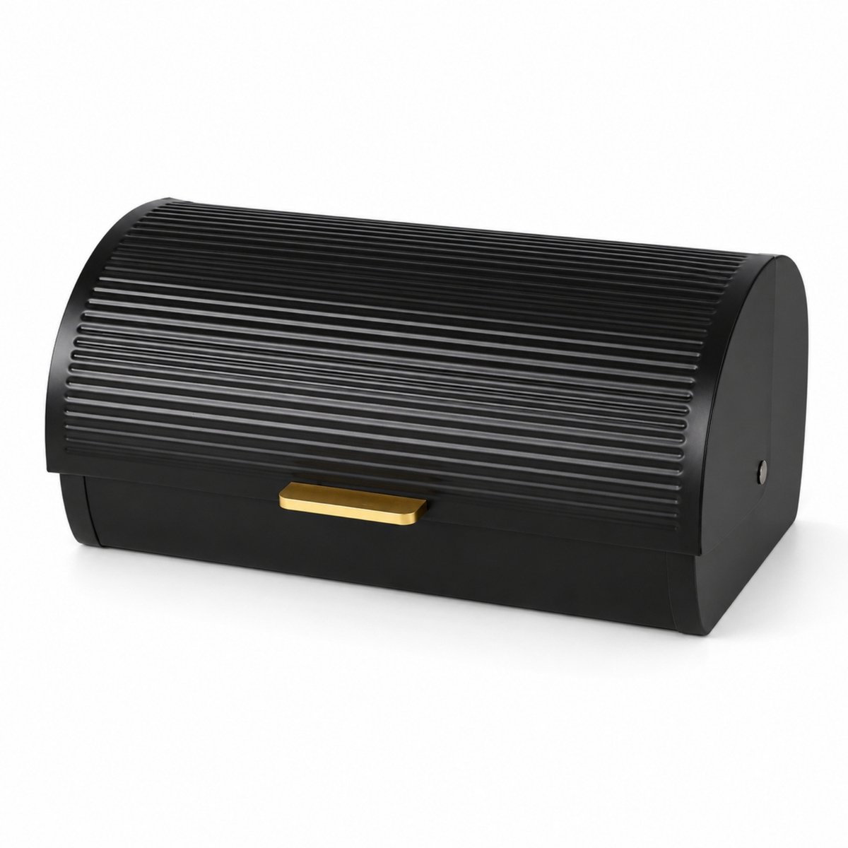 Metalen brooddoos met roldeksel, 27 x 38 x 19 cm