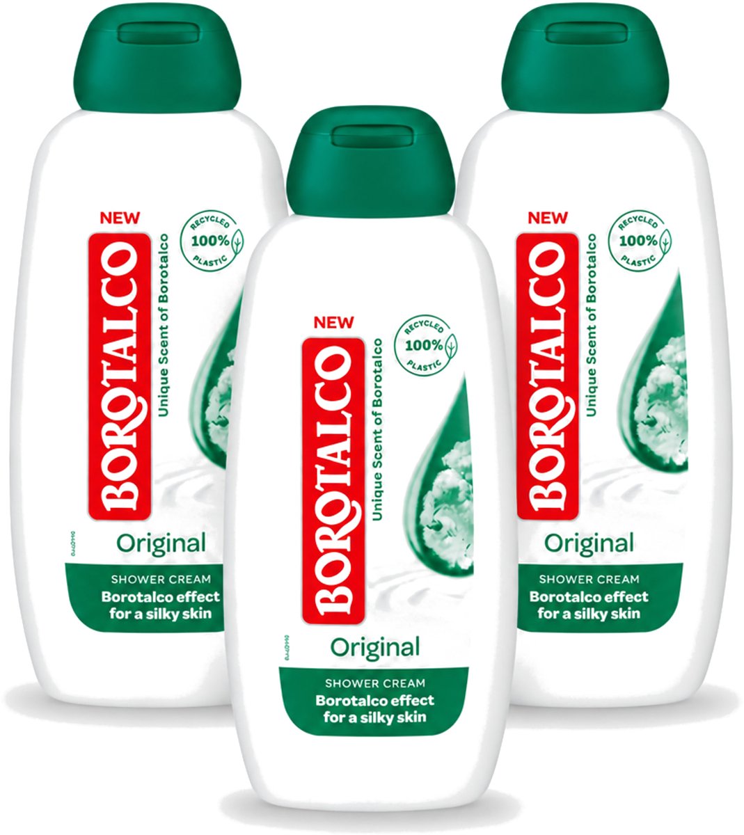 3 x Borotalco – Douchegel – Original – 250 ml - Voordeelverpakking - 3 stuks