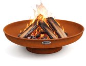 HEAT Vuurschaal 90 cm - Vuurschaal voor Buiten - Roestkleurig Staal - Classic op Ring