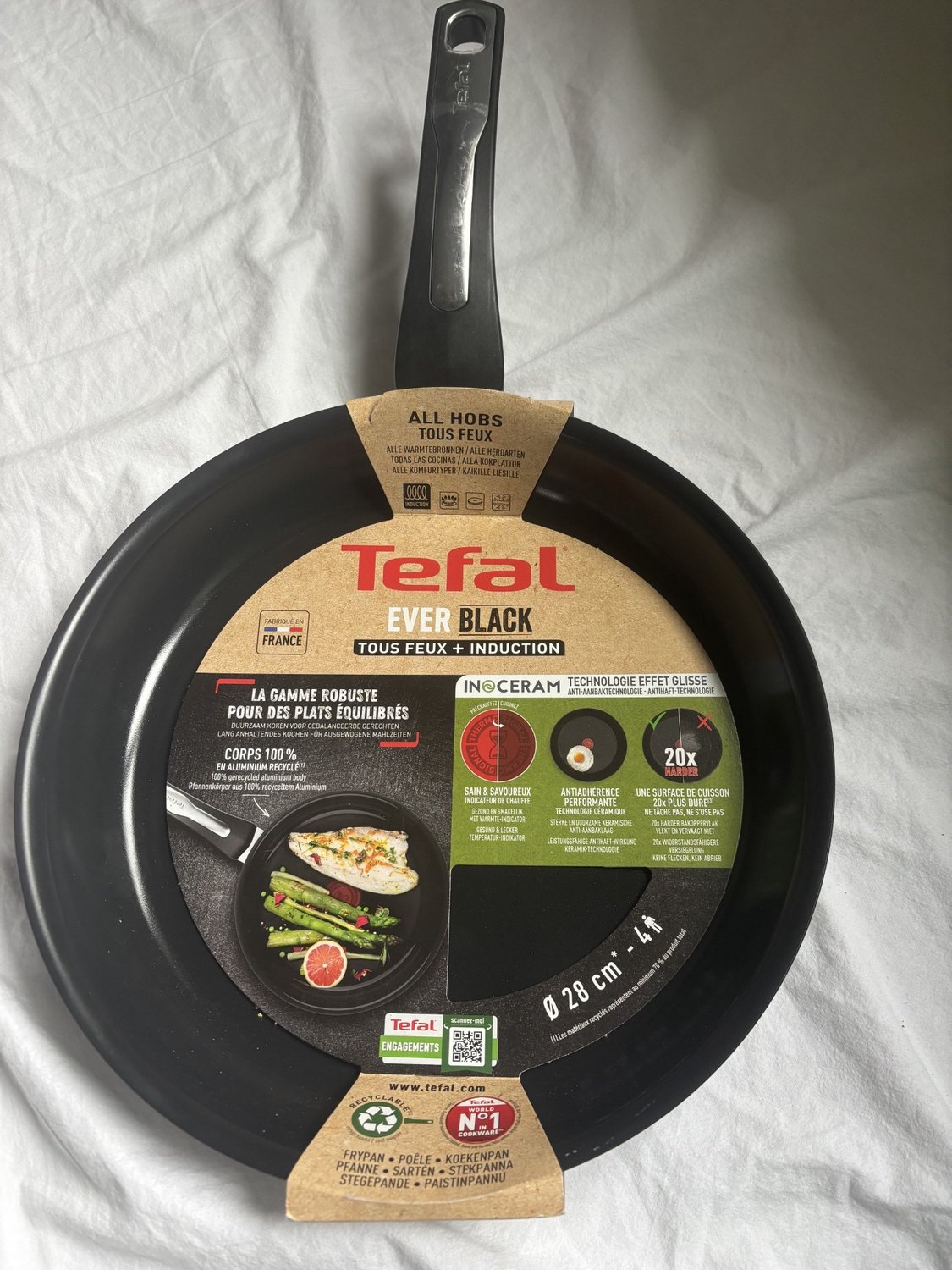 Tefal Renew Black On Keramische Koekenpan - Ø28 cm