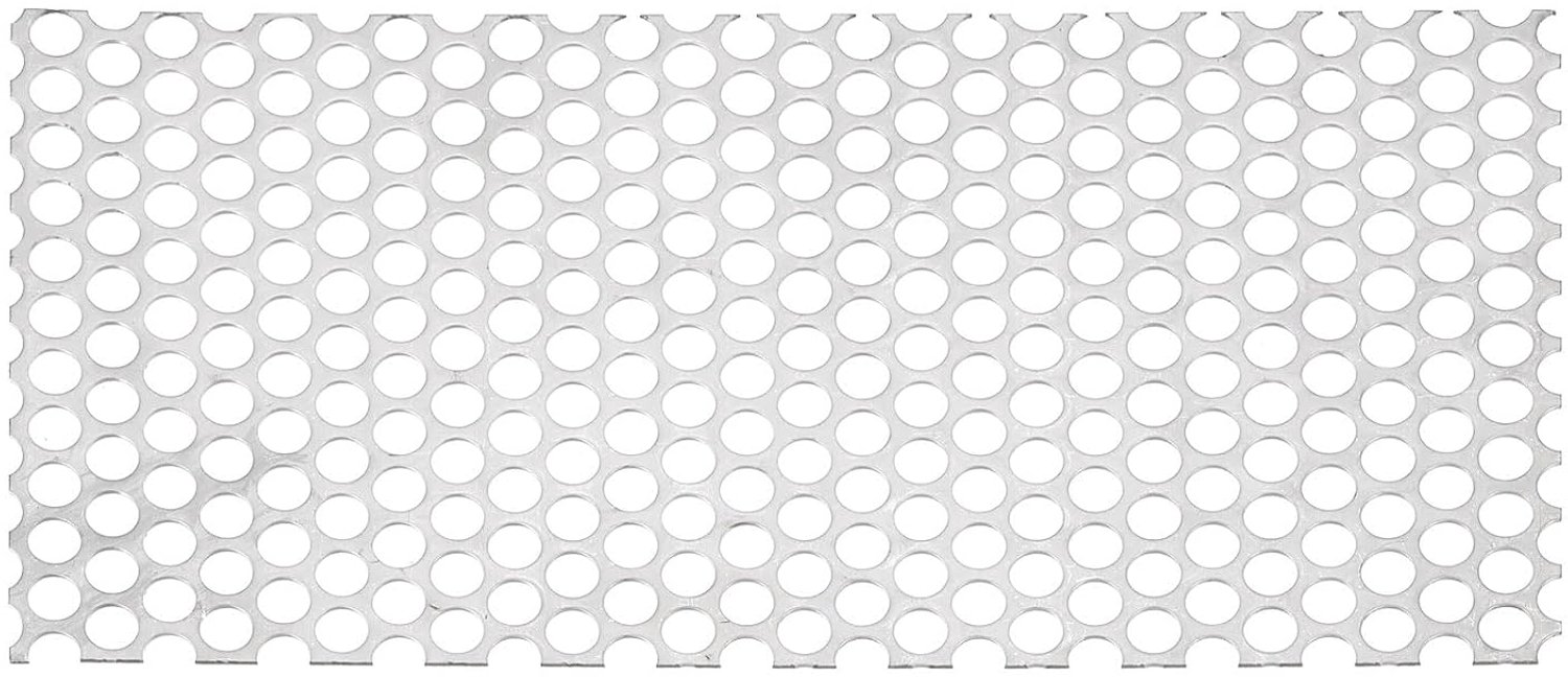 Perforatiedraad 29,3 x 5,9 cm - roestvrij staal 304 - 10 mm gatdiameter - ideaal voor ventilatie - ServiceTopper