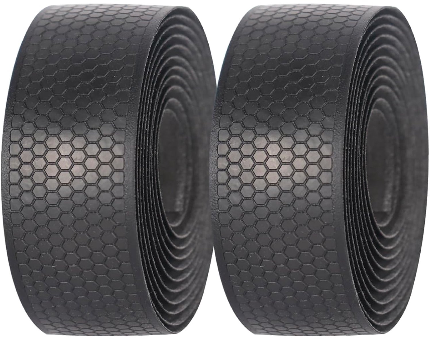 Ademend, 2 stuks, zwart, zeshoekig