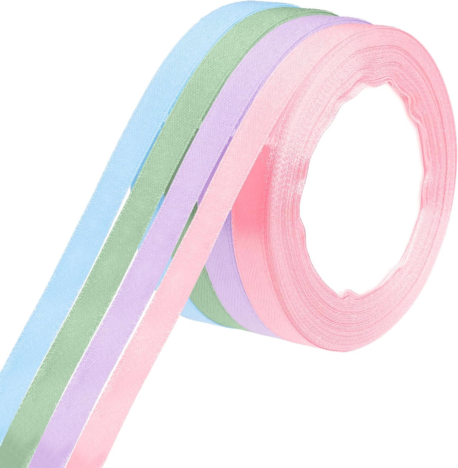 4 stuks cadeau lint 10 mm breed 23 meter satijn lint