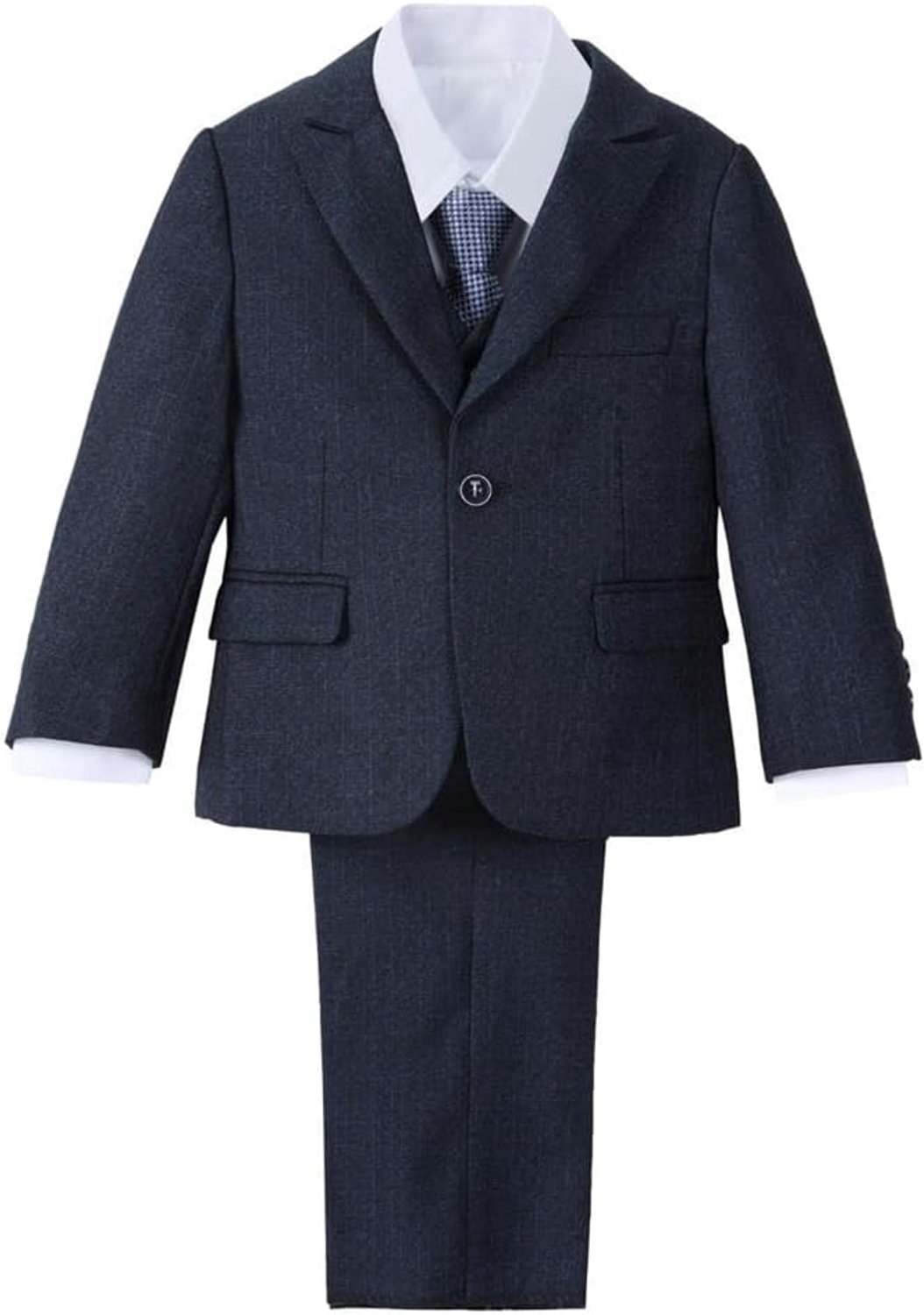 5-delig jongens pak set, donkerblauw/blauw