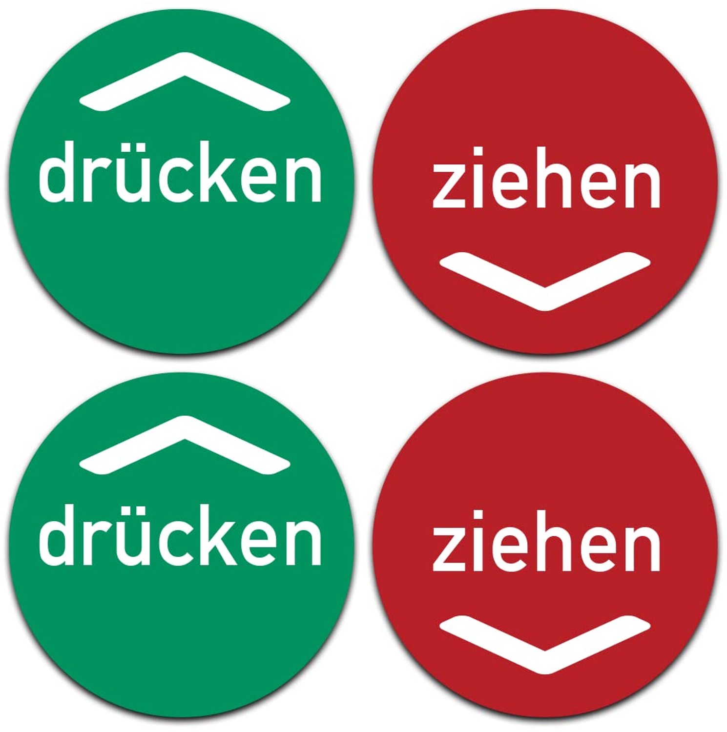 Stickers 7,5 cm - hoogwaardig - verplaatsbaar - ideaal voor decoratie - 4 stuks - ServiceTopper