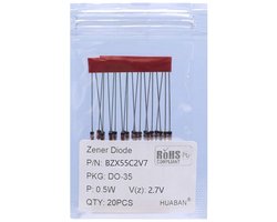 1/2W Siliconen Planar Zener Diodes DO-35